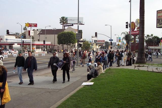 War protest in progress