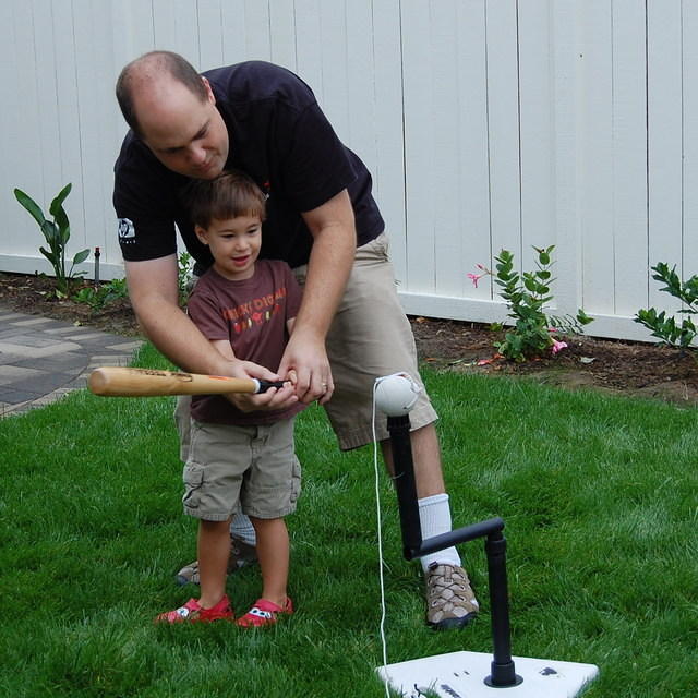 Hey - Who's that bald guy with my son?