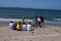 Sandcastle construction party