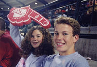Blake and Tori at the Angels game